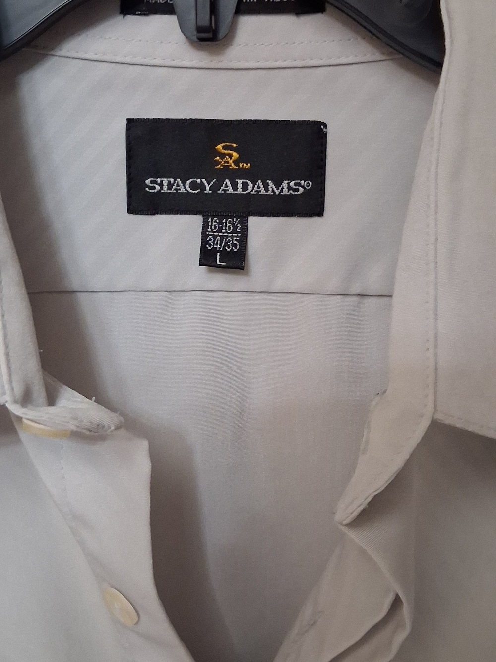 Stacy Adams Grey Long Sleeve Dress Shirt